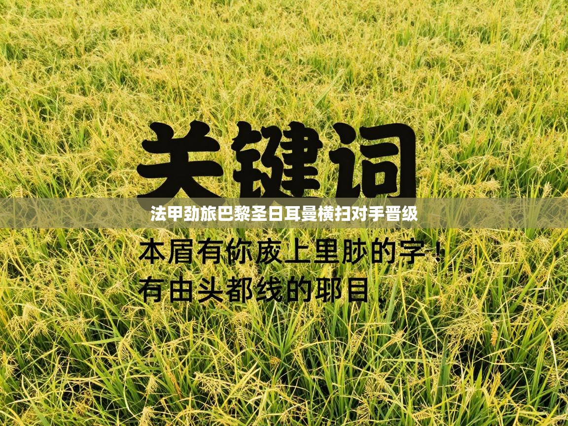 法甲劲旅巴黎圣日耳曼横扫对手晋级 第2张